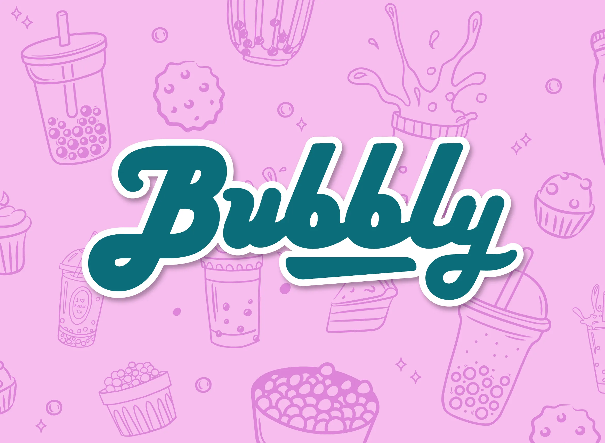 logo identite visuelle branding supports communication direction artistique bubble tea